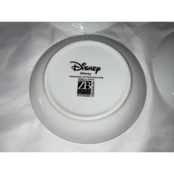 Disney Mickey & Minnie Mouse Hanukkah Celebration Appetizer Side Plates Set of 4 - Picture 5 of 6